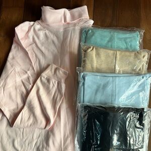 L.L. Bean Women's Long Sleeve Tops - teal, black, blue, oatmeal